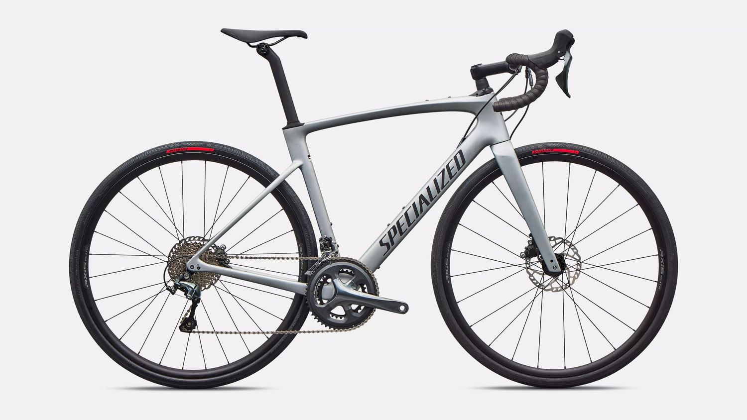 2026 Specialized Roubaix SL8 -, Couleur: Argent ( Satin Shadow Silver/black ), Taille: 54cm -