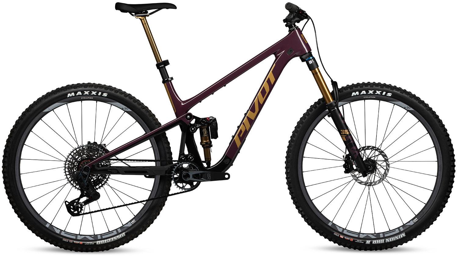 Demo - 2025 Pivot Trailcat LT Factory Pro X0 Carbon Wheels - Medium - Dr. Purple