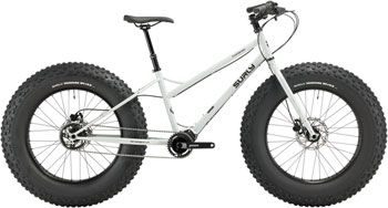 Surly Moonlander Fat Tire Bike , pneus 24 Surly Moonlander Fat Tire Bike , pneus 24"x6.2", acier, transmission Pinion 9 vit. - Medium - Gris (Lunar Dust Gray)