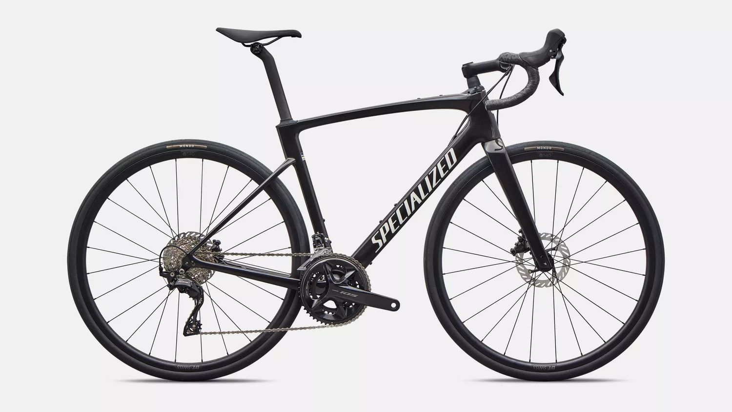 2026 Specialized Roubaix SL8 Sport - 2026 Specialized Roubaix SL8 Sport -, Taille: 49cm -, Couleur: Noir (Gloss Obsidian Metallic/dune White)