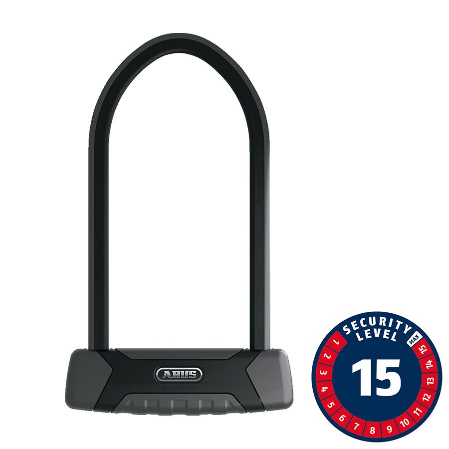 Cadenas en U Abus Granit XPlus 540 - 300 x 108mm - Fixation SHB - Noir