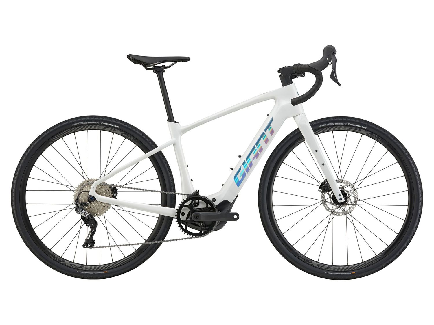 2026 Giant Revolt E+ 2 -, Taille: Medium -, Couleur: Blanc (Rainbow White)