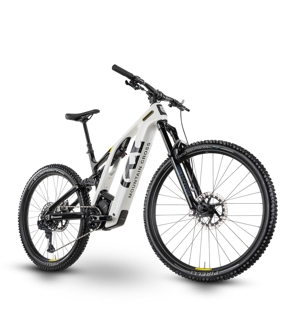2024 Husqvarna Mountain Cross MC4 12 vit. GX -, Color: Noir et blanc ( Rockstar ) -, Size: Medium 29/27.5po (44cm)