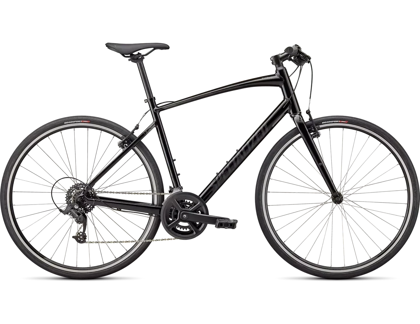 2022-2024 Specialized Sirrus 1.0 -, Taille: XLarge -, Couleur: Noir (Gloss Black)