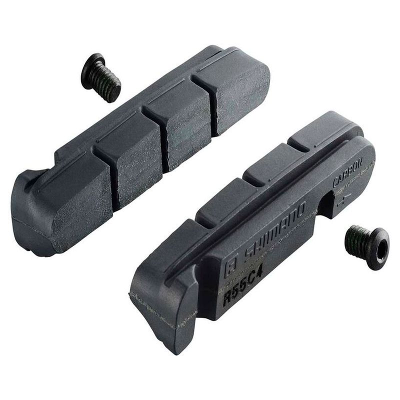 Cartouches de frein Shimano  R55C4-1 ( 1mm plus mince ) pour BR-9000 / 9010 - 1 paire - JANTE CARBONE SEULEMENT !