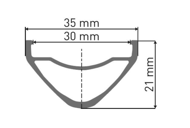 Jante 27.5 po DT Swiss FR 541 disque largeur 30mm - 28 trous Jante 27.5 po DT Swiss FR 541 disque largeur 30mm - 28 trous