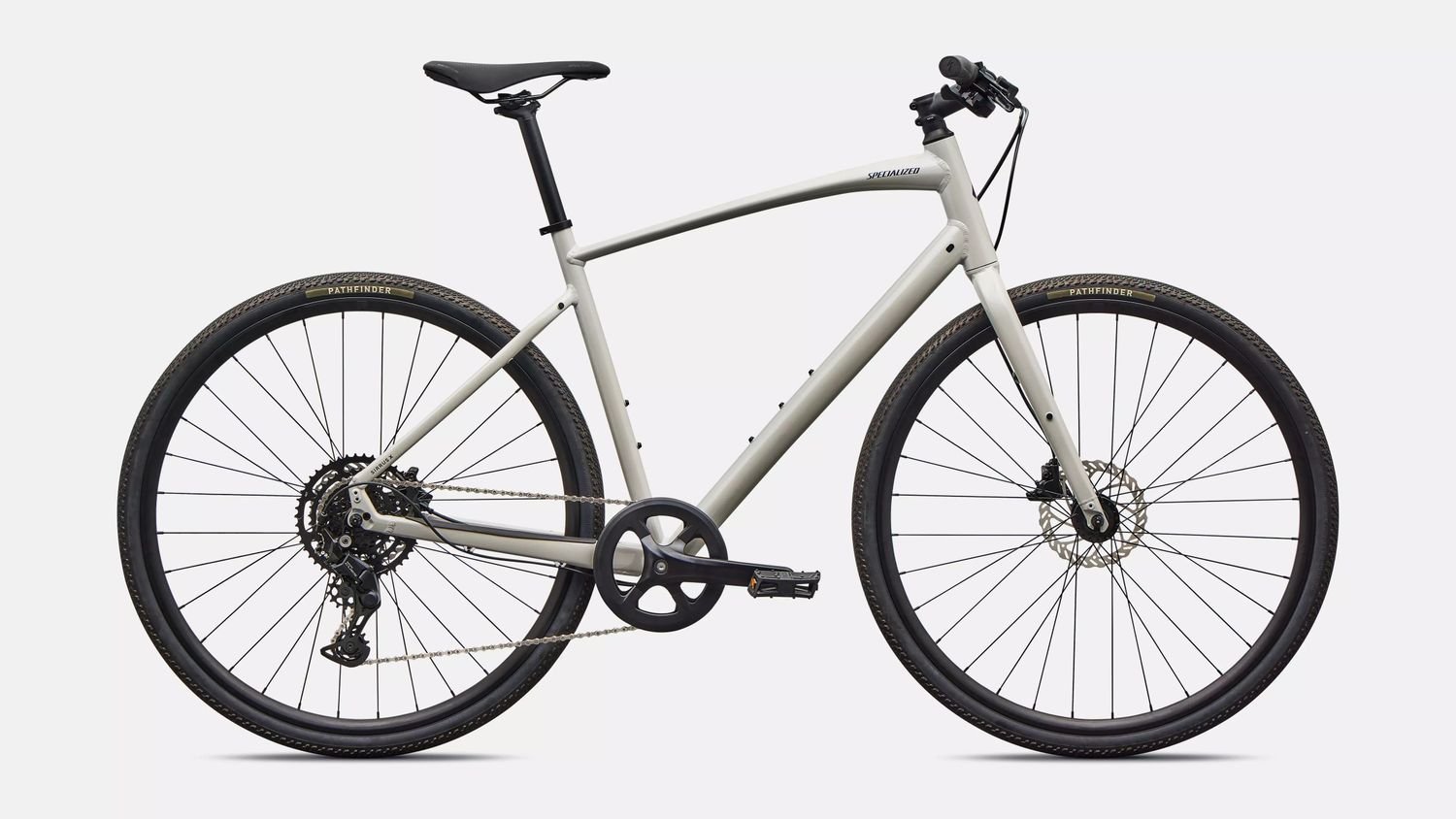 2026 Specialized Sirrus X 2.0 -, Taille: Small -, Couleur: Gris pale (Satin Dolomite Metallic / Majesty Blue Metallic)