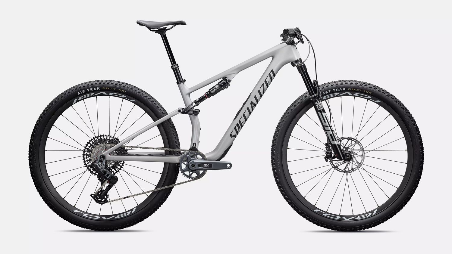 2026 Specialized Epic 8 Expert ( Sram GX AXS ) -, Taille: Small -, Couleur: Blanc ( Gloss Dolomite Metallic / Obsidian )