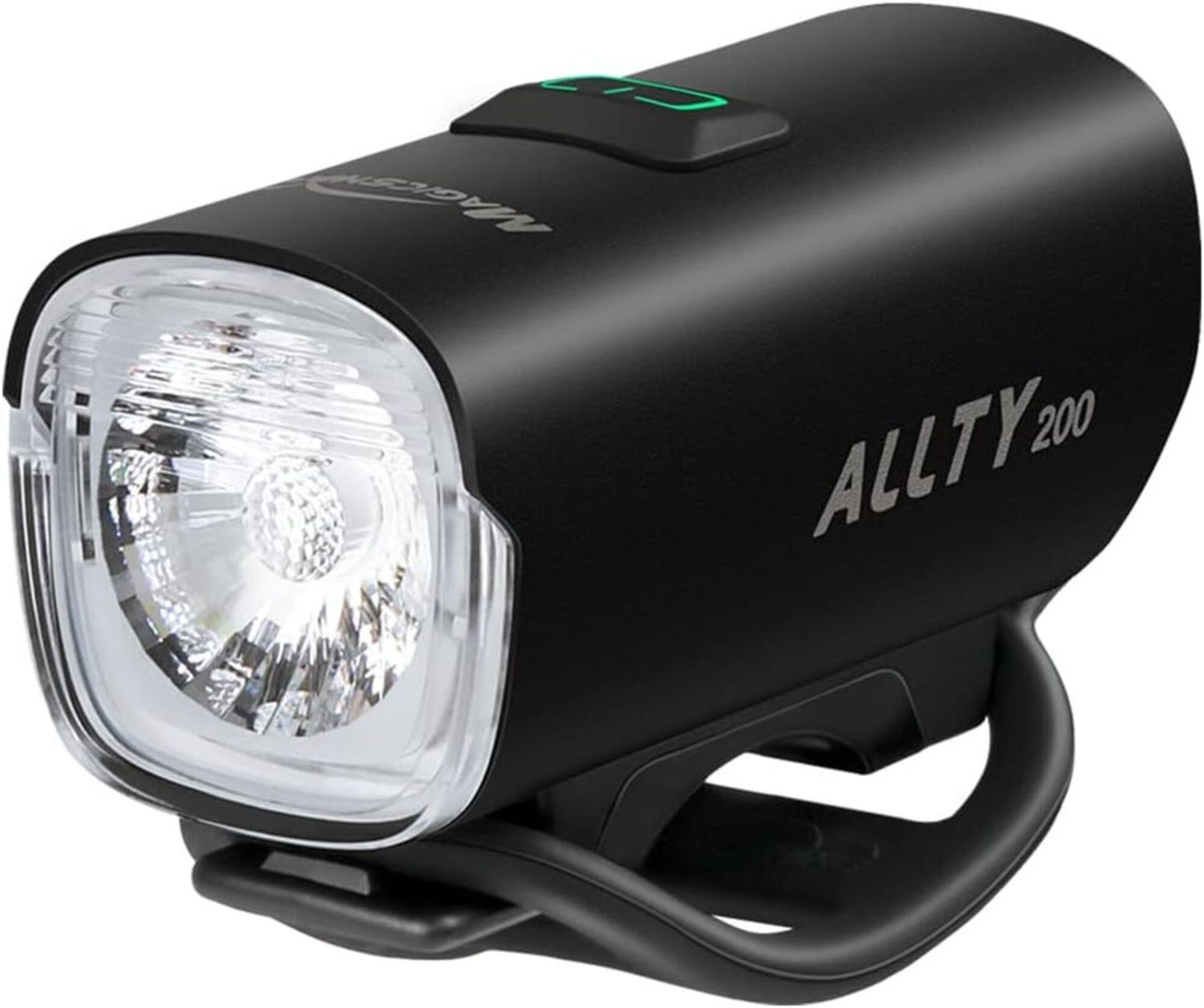 A Magicshine Allty 200 bicycle headlight