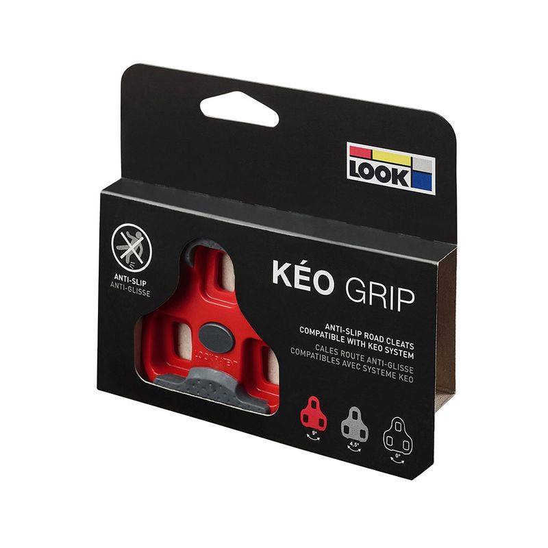 Cales Look Keo Grip Float: 9° - Rouge Cales Look Keo Grip Float: 9° - Rouge