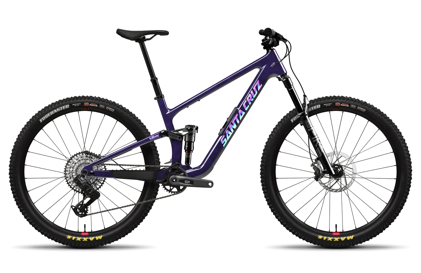 2027 Santa Cruz Tallboy 6 CC 29 Profil latéral du vélo VTT tout-suspendu Santa Cruz Tallboy CC GX AXS T-Type 2027.