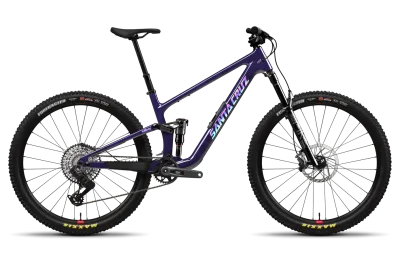Profil latéral du vélo VTT tout-suspendu Santa Cruz Tallboy CC GX AXS T-Type 2027.