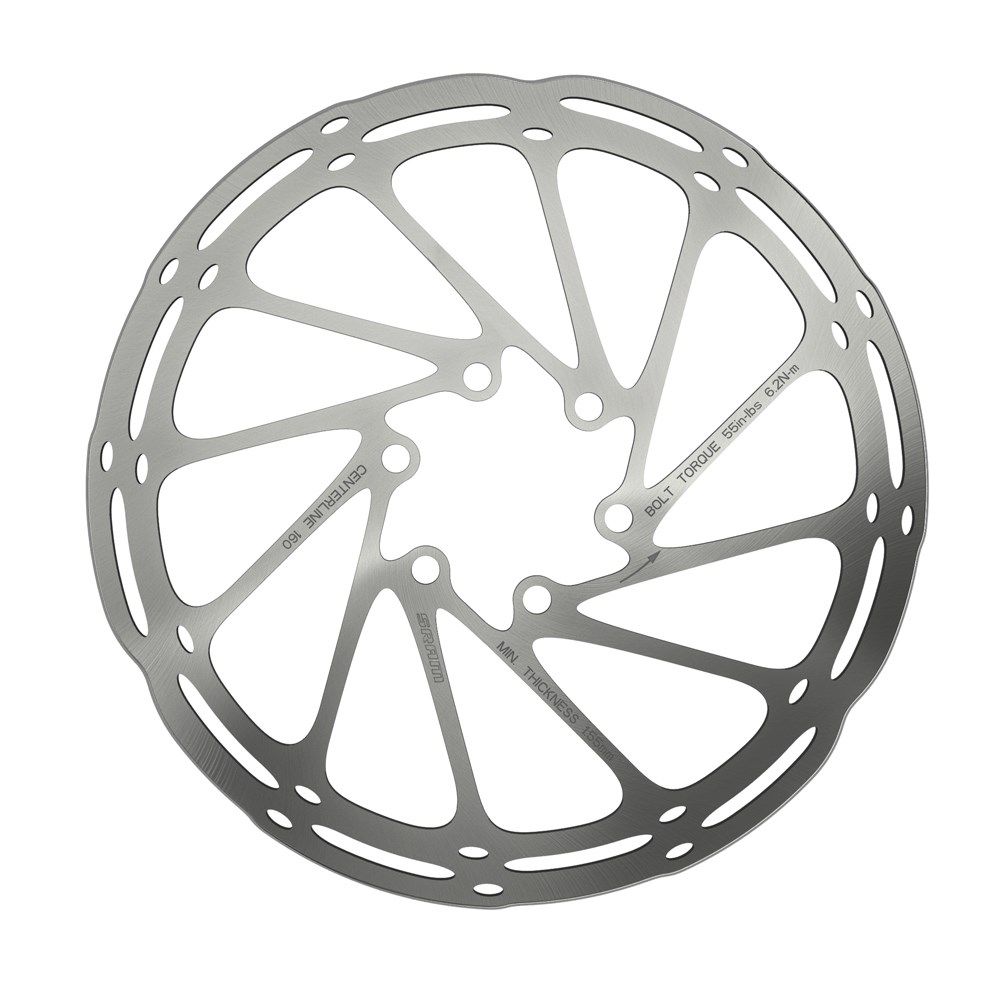 Rotor Sram Centerline 2 pieces ''rounded'' centerlock 160mm ( 6po ) Rotor Sram Centerline 2 pieces ''rounded'' centerlock 160mm ( 6po )