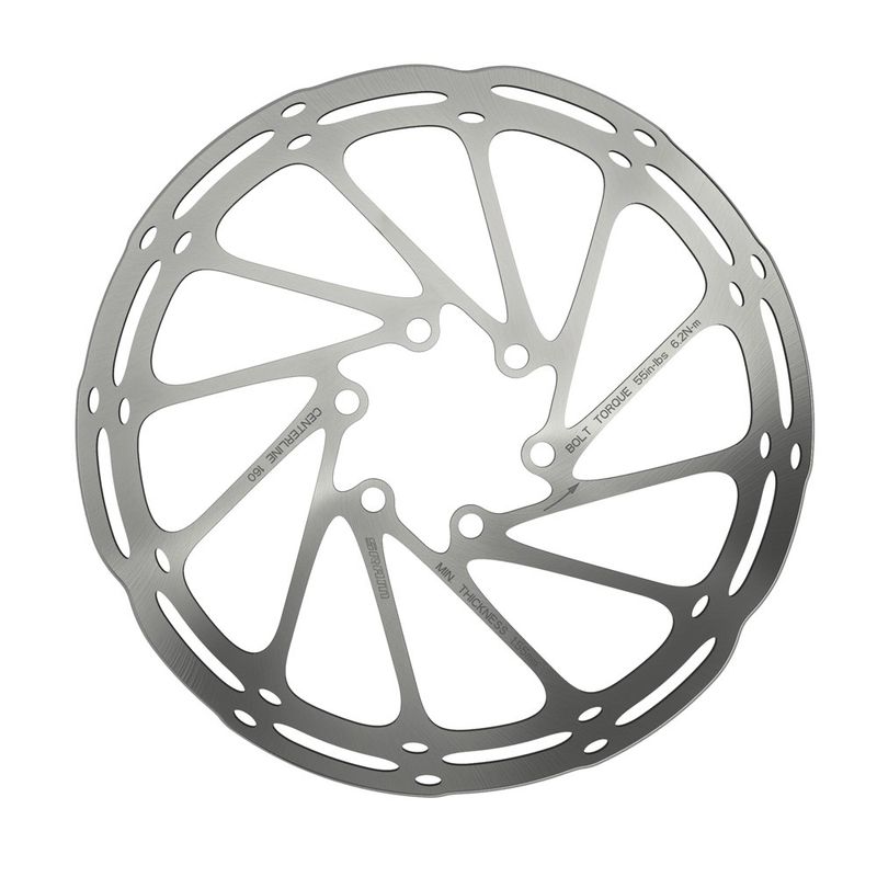 Rotor Sram Centerline 2 pieces ''rounded'' centerlock 160mm ( 6po ) Rotor Sram Centerline 2 pieces ''rounded'' centerlock 160mm ( 6po )