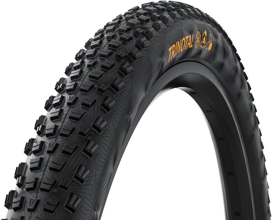 Pneu Continental Trinotal 29 x 2.40, Tubeless, Pliable, Grip, Trail Casing, E25 - Noir Pneu Continental Trinotal 29 x 2.40, Tubeless, Pliable, Grip, Trail Casing, E25 - Noir