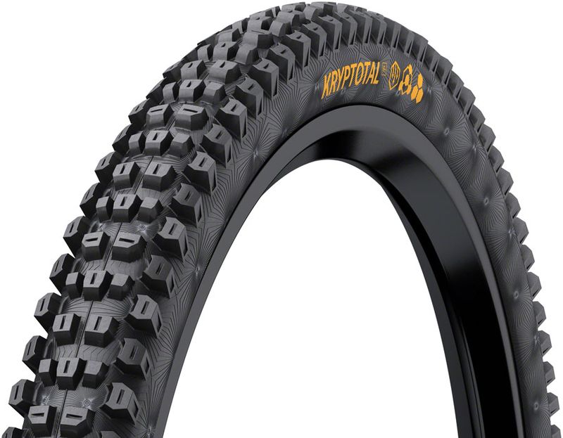 Pneu avant Continental Kryptotal 29 x 2.40, Tubeless, pliable, SuperSoft, Enduro Casing, E25 - Noir Pneu avant Continental Kryptotal 29 x 2.40, Tubeless, pliable, SuperSoft, Enduro Casing, E25 - Noir