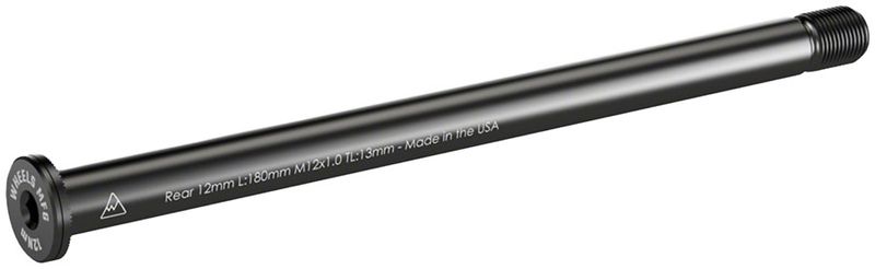 Axe arriere Wheels Mfg M12 x 180mm - fillet 1mm sur 13mm Axe arriere Wheels Mfg M12 x 180mm - fillet 1mm sur 13mm