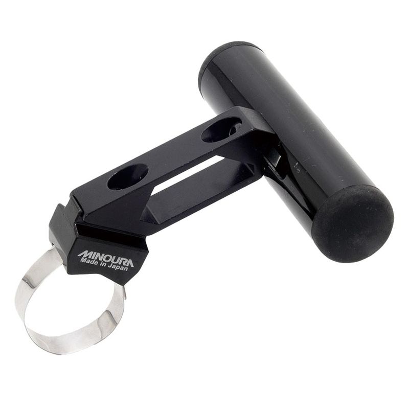 Minoura, SGS-500EBW, Support de cyclomètre, Collet Universelle, Aluminium, Noir Minoura, SGS-500EBW, Support de cyclomètre, Collet Universelle, Aluminium, Noir