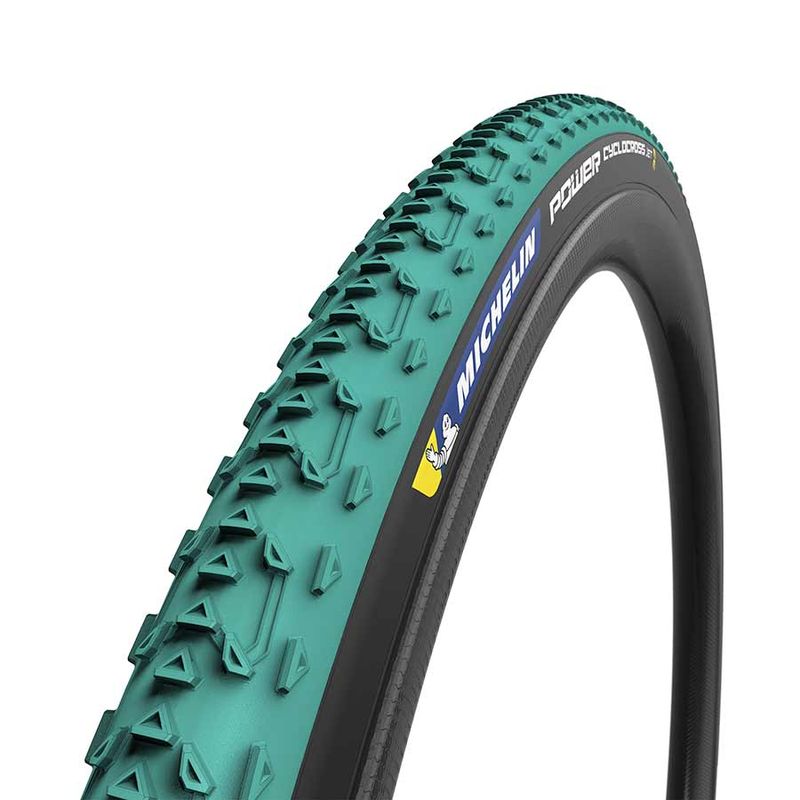 Pneu Michelin, Power Cyclocross Jet, 700x33C, pliable, TR, GreenCompound, Bead2Bead Protek, 3x120TPI - Vert