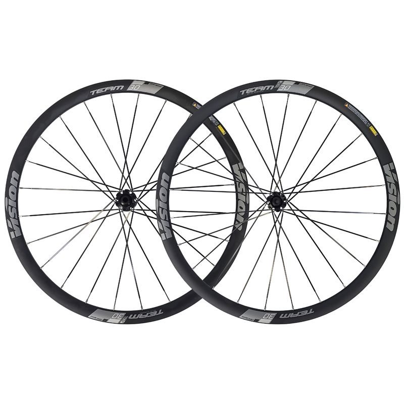 Paire de roues Vision Team 30 Clincher DB, Shimano 11 vit., TA12x100 et 12x142, 700c Paire de roues Vision Team 30 Clincher DB, Shimano 11 vit., TA12x100 et 12x142, 700c