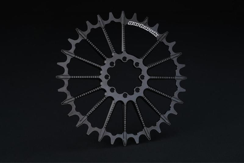 Plateau Garbaruk MTB 30 dents compatible SRAM T-Type & Shimano 12 vit. 8 Bolt DM Rond - Noir