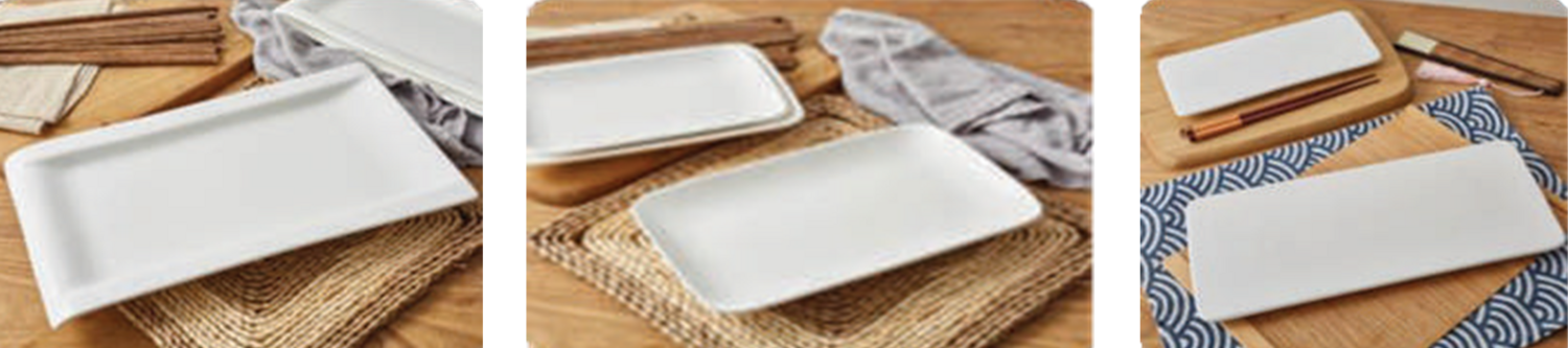 RECTANGULAR WATER
PATTERN PLATES