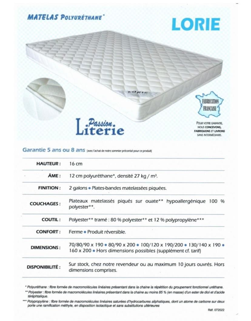 Matelas Lorie