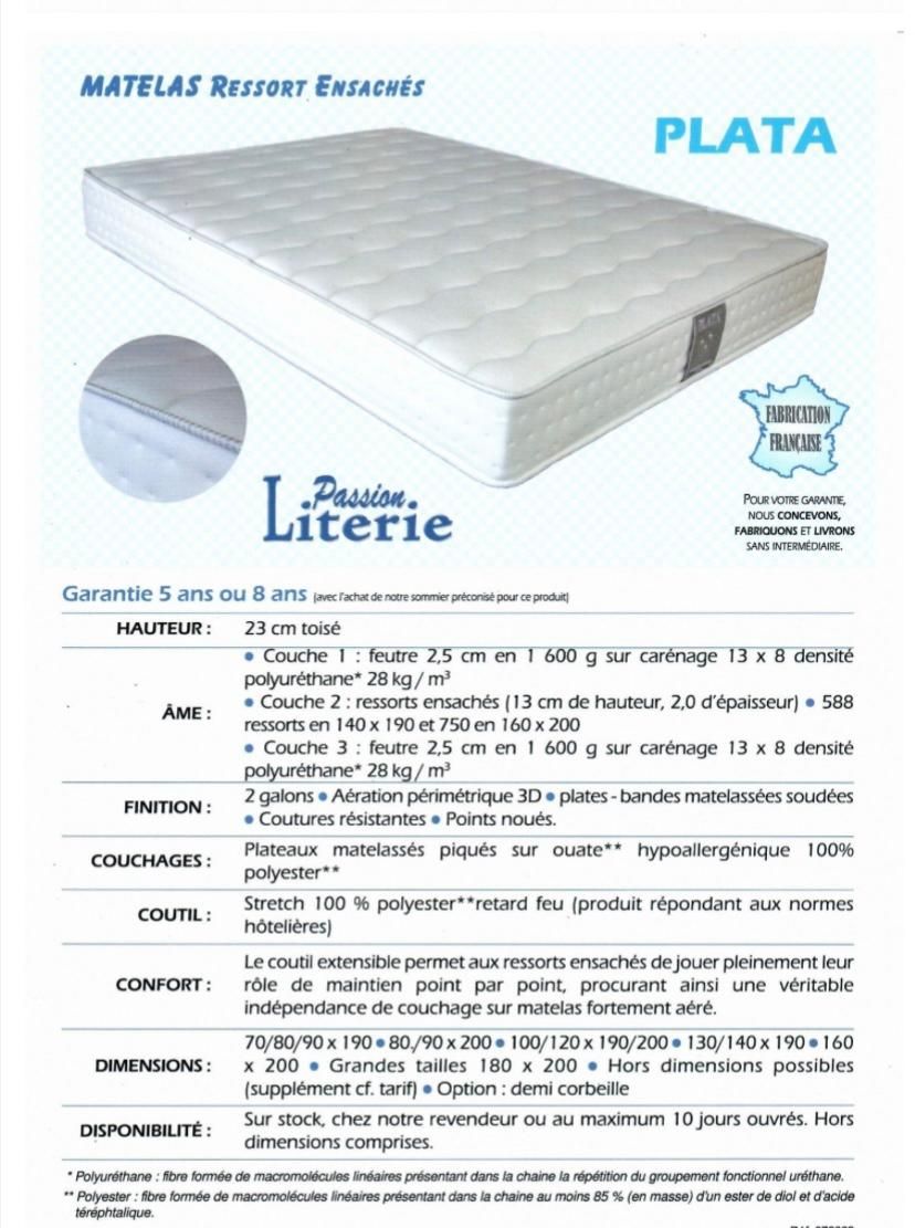 Matelas Plata