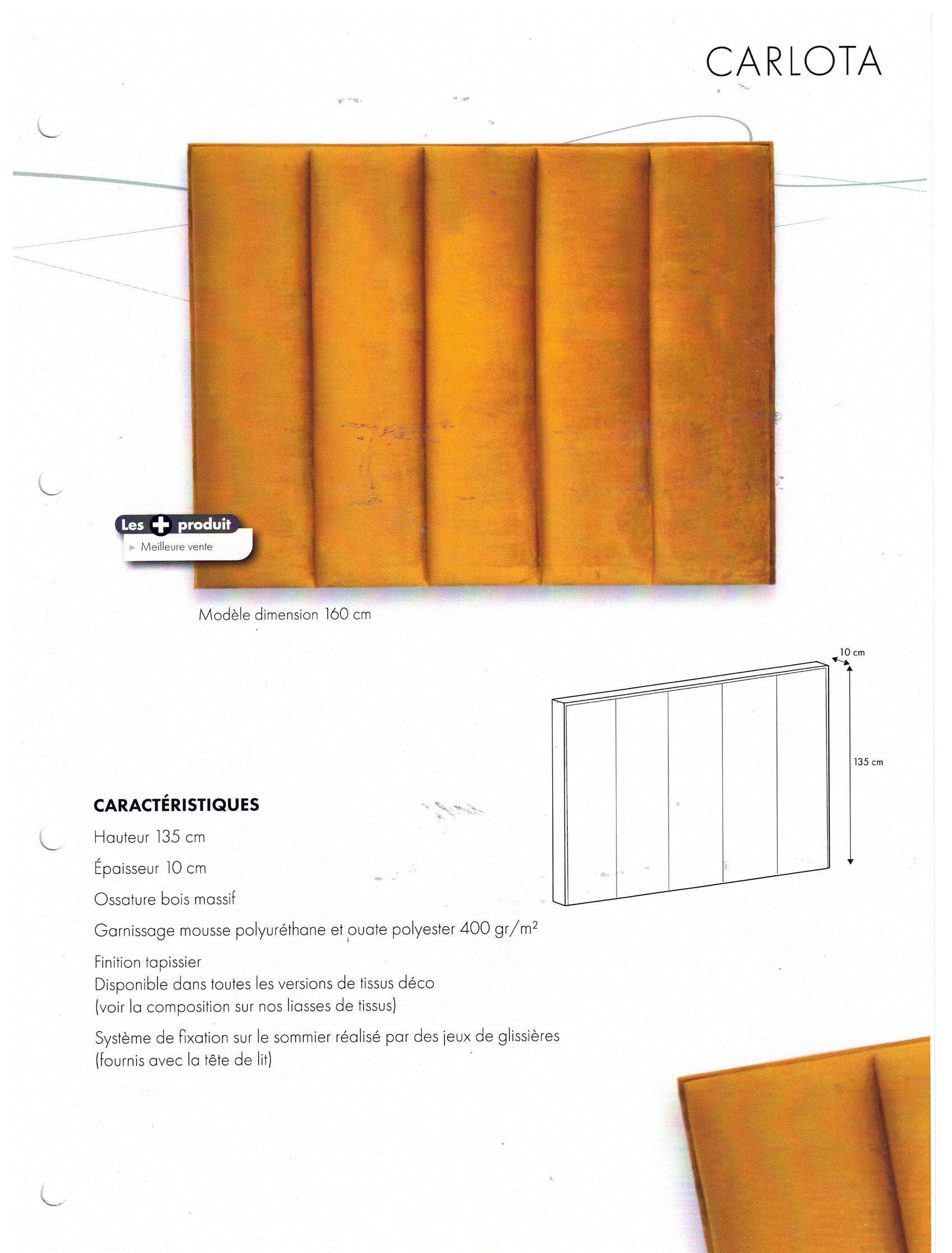 Tête de lit Coelho modèle Carlota