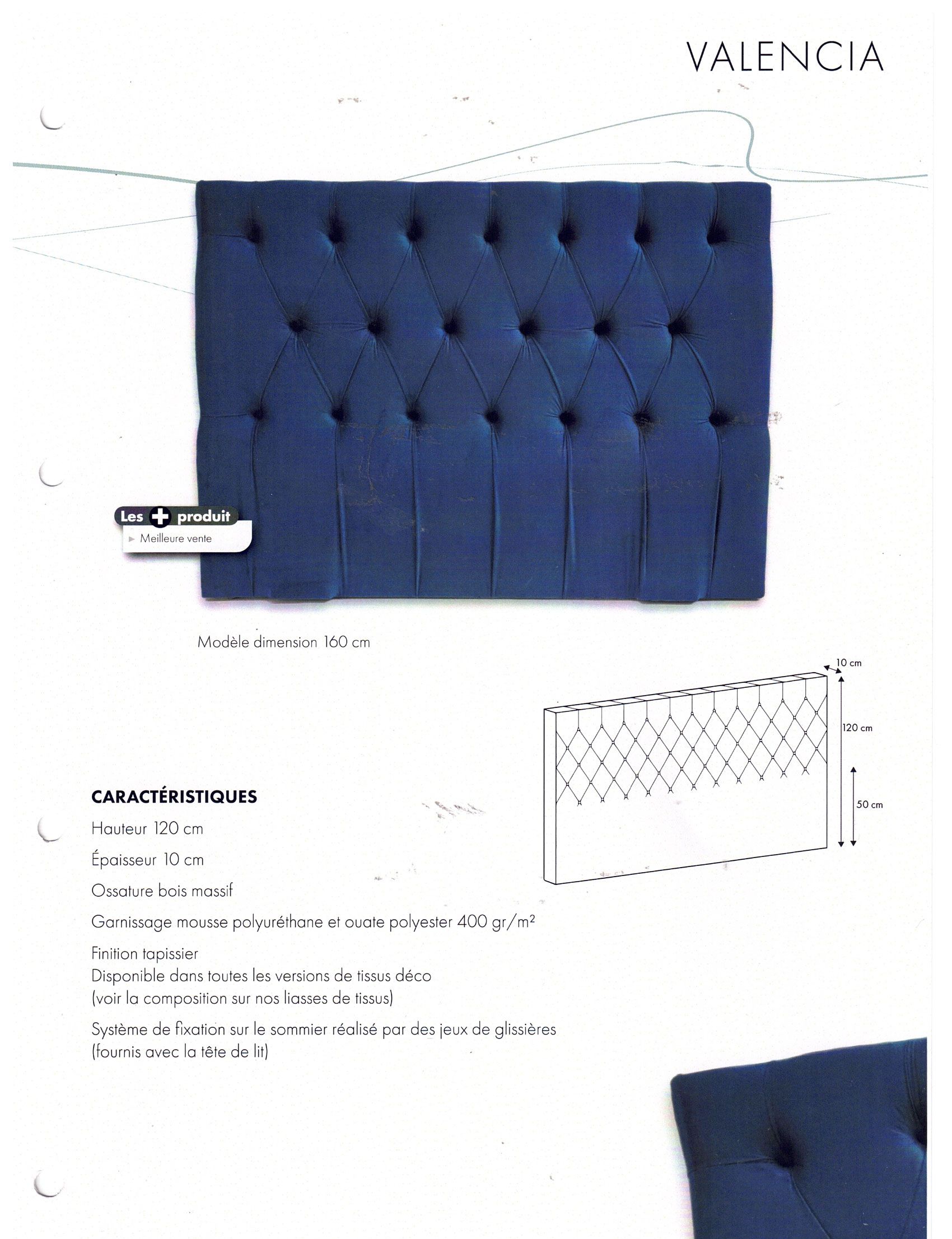 Tête de lit Coelho modèle VALENCIA