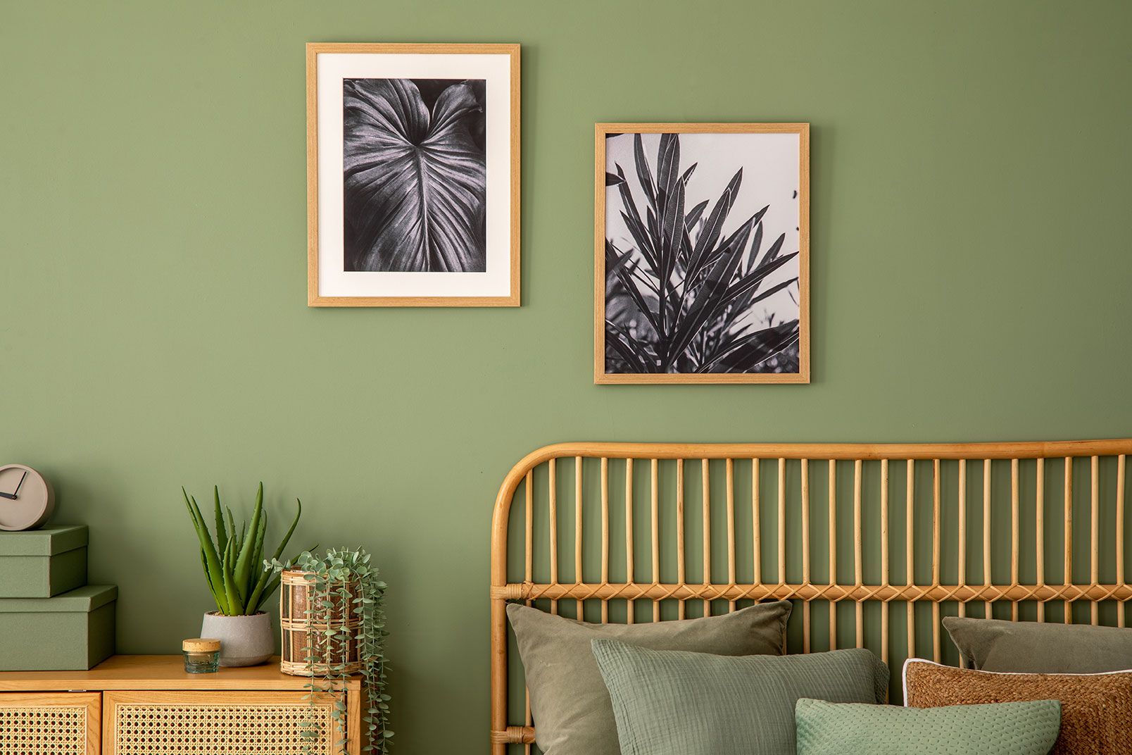 Tête de lit en rotin