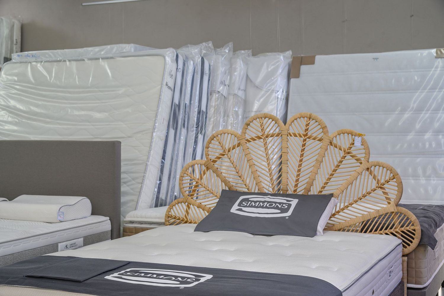 Tête de lit en rotin