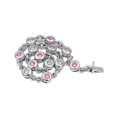 Excelsior Gold Bracelet- Pink Sapphires