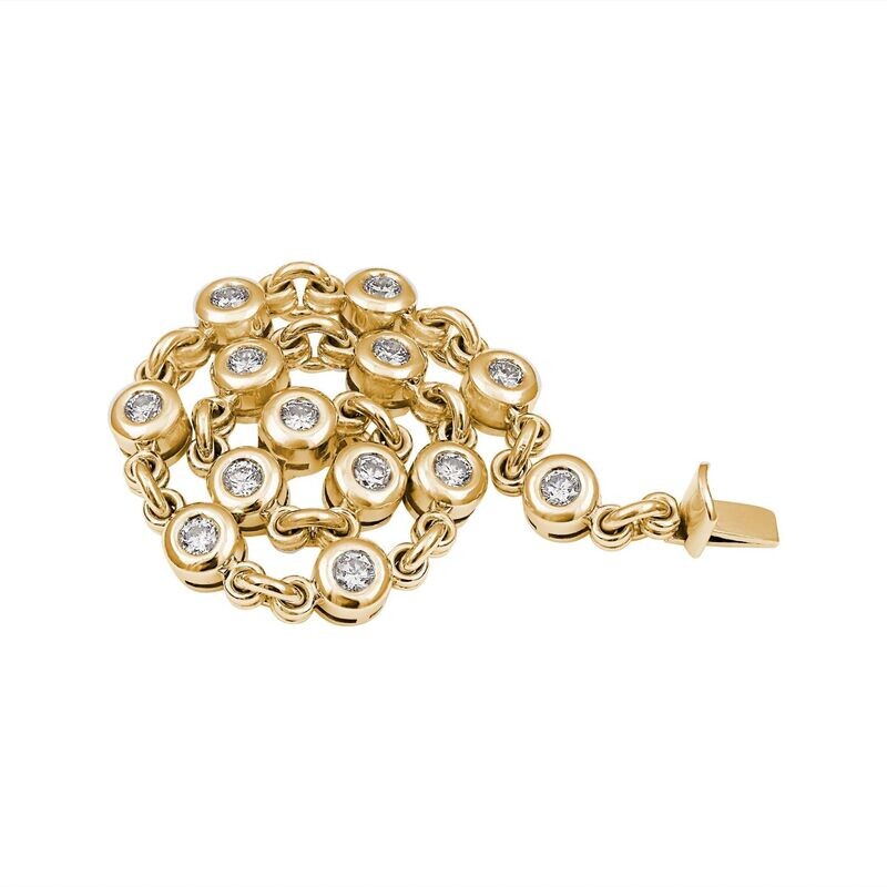 Excelsior Gold Bracelet- Diamonds