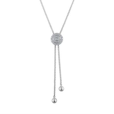 Click Amulet - 18K White Gold with Diamonds & Pearls