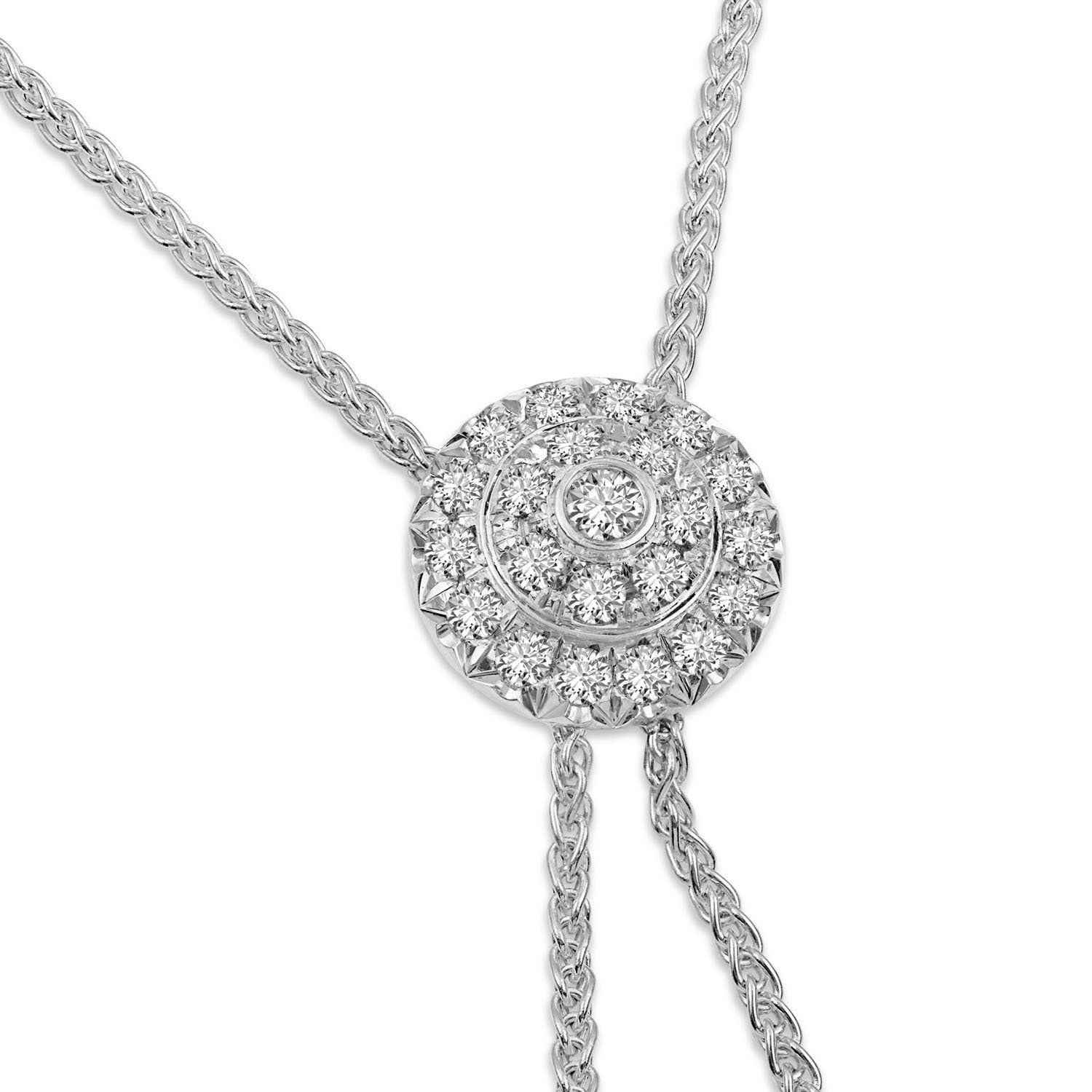 Click Amulet - 18K White Gold with Diamonds & Pearls