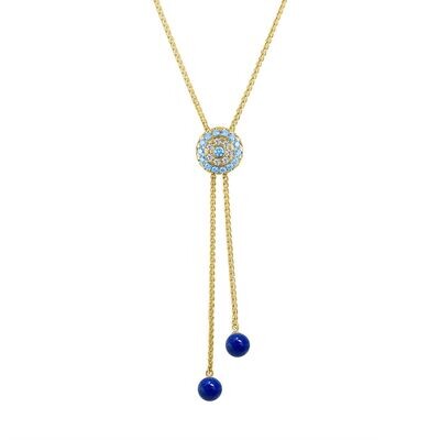 Clique 18K Diamond and Blue Sapphire Amulet