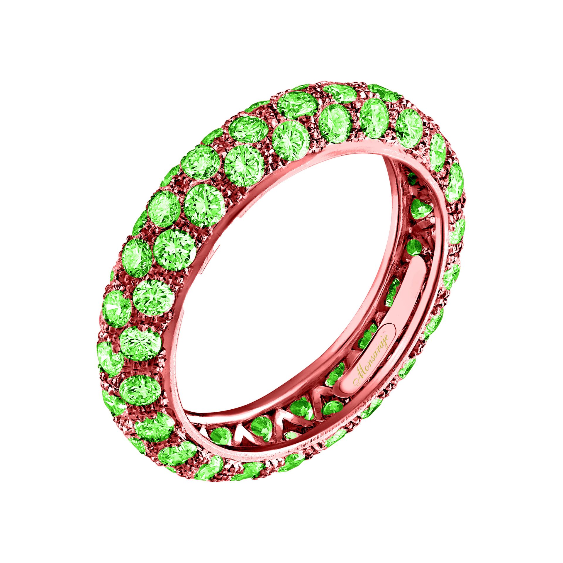 Green Diamond Ring