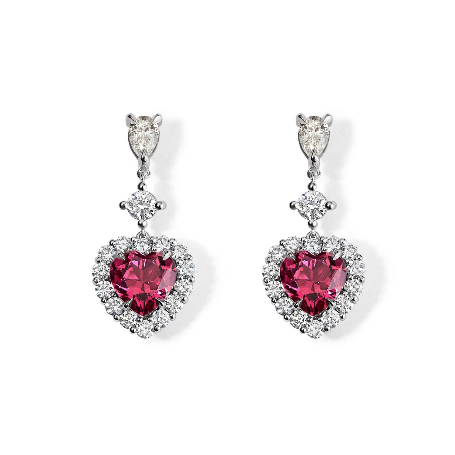 Eternal Heart Drop Earrings