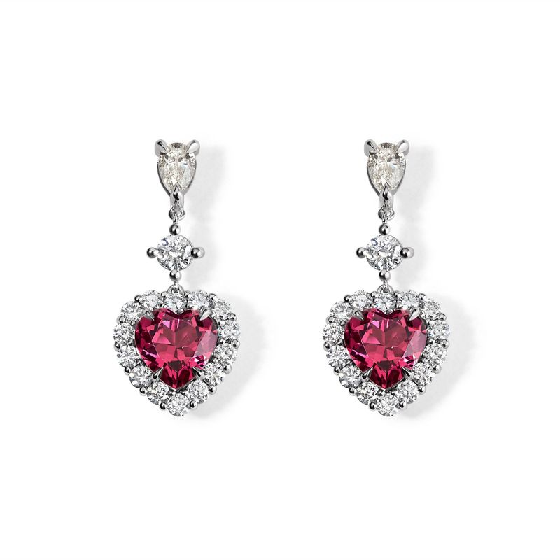 Eternal Heart Drop Earrings