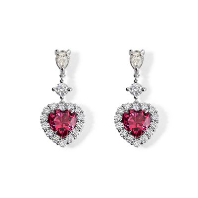 Eternal Heart Drop Earrings