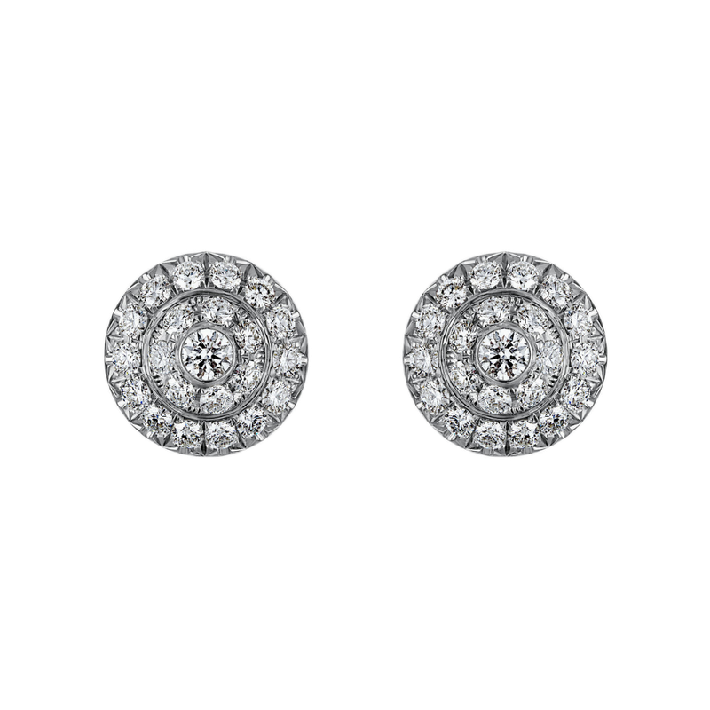 Click Earrings with Natural Diamonds