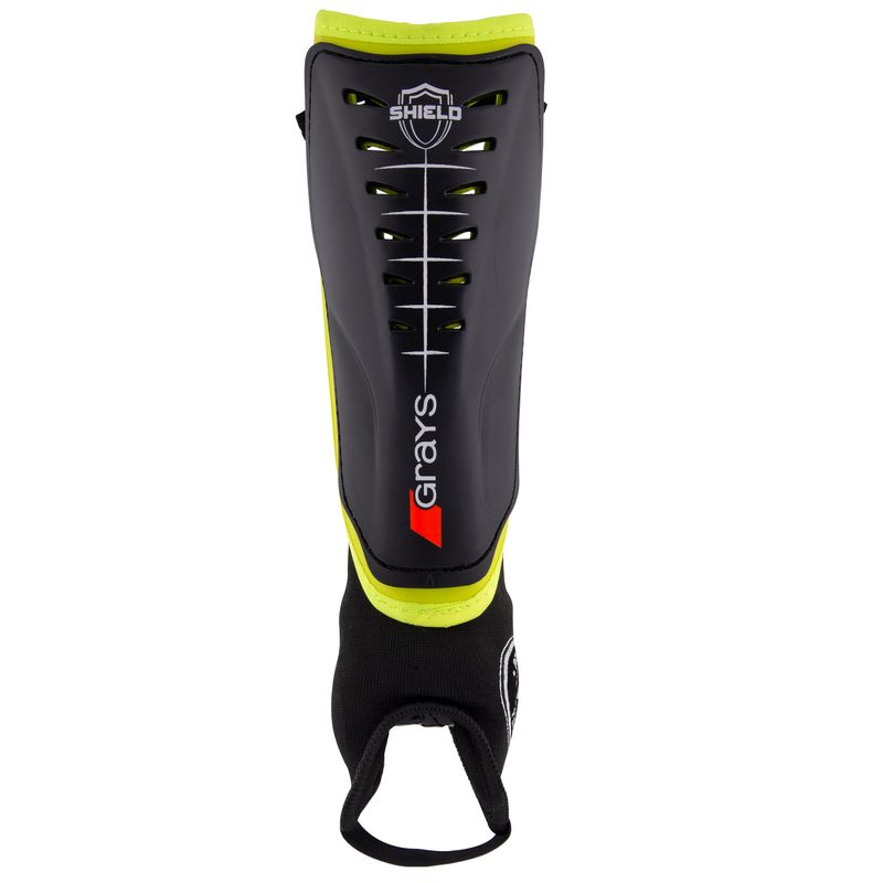 ESPINILLERA SHIELD GRAYS NEGRO/AMARILLO