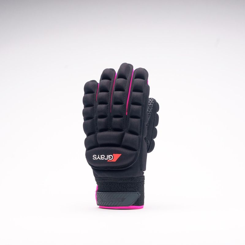 Guante International Pro Mano Izquierda Negro/Rosa