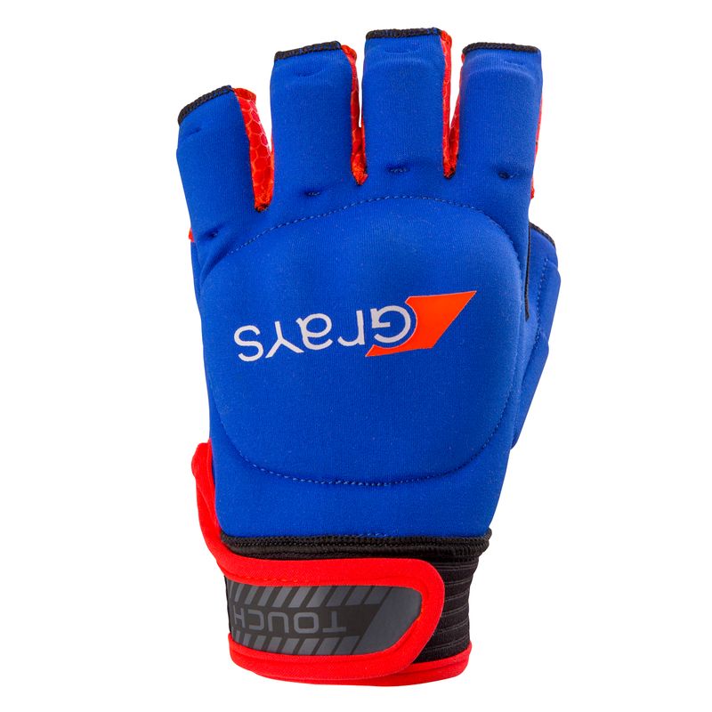 Guante Touch Mano Izquierda Navy/Rojo Fluor