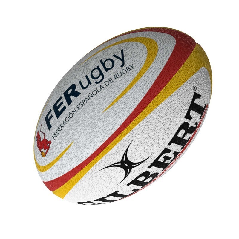 BALÓN GILBERT ESPAÑA OMEGA FER RUGBY MATCH BALL OFICIAL TALLA 4