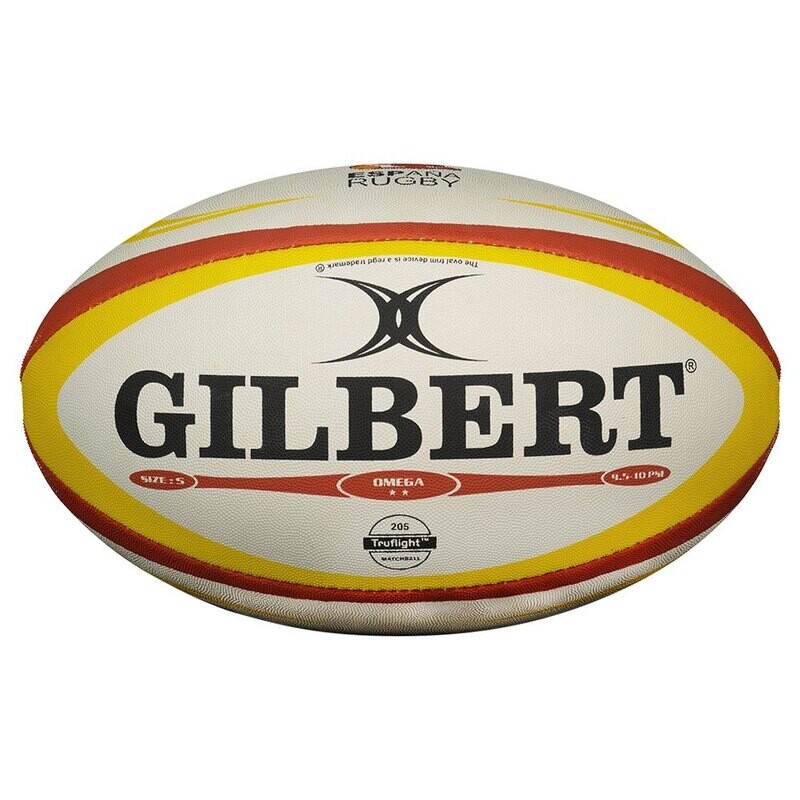 BALÓN GILBERT ESPAÑA OMEGA FER RUGBY MATCH BALL OFICIAL TALLA 5