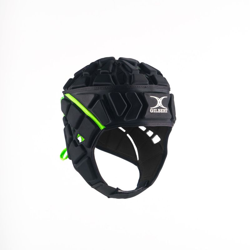 CASCO RUGBY GILBERT FUSION NEGRO/VERDE