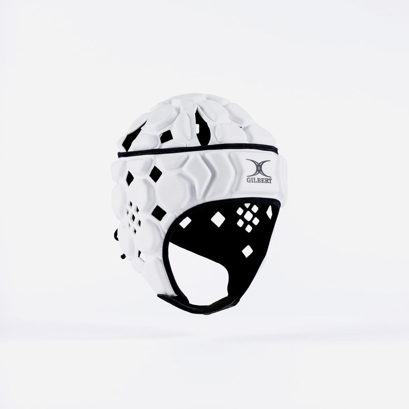 CASCO RUGBY GILBERT OCTANE BLANCO/NEGRO