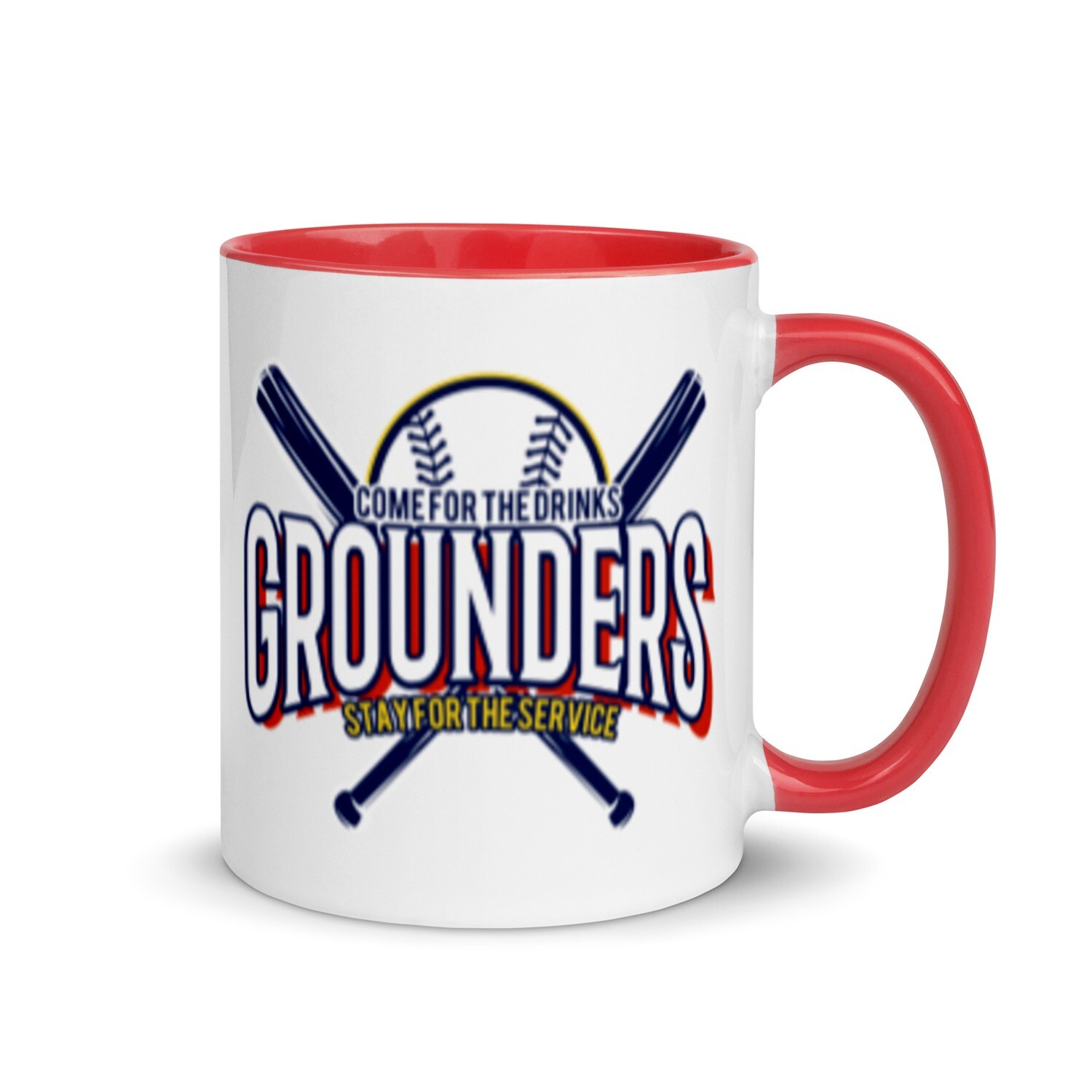 Grounders Sports Bar Mug with Color Inside